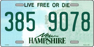 NH license plate 3859078