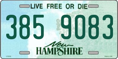 NH license plate 3859083