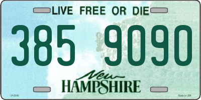 NH license plate 3859090