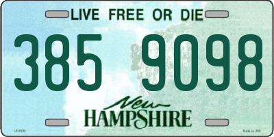 NH license plate 3859098