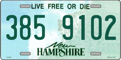 NH license plate 3859102