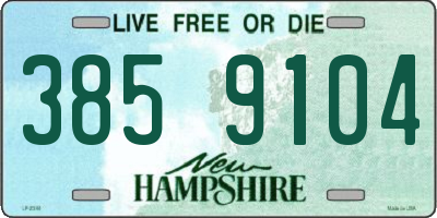 NH license plate 3859104