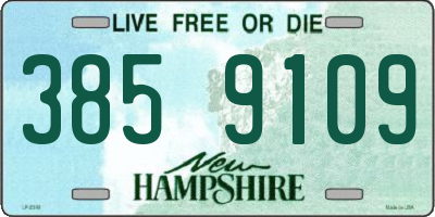 NH license plate 3859109