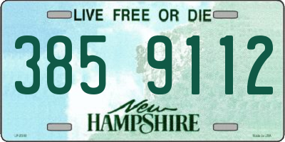 NH license plate 3859112