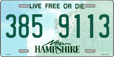 NH license plate 3859113