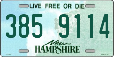 NH license plate 3859114