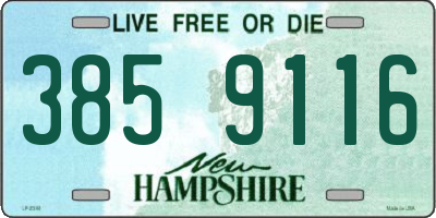 NH license plate 3859116