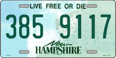 NH license plate 3859117