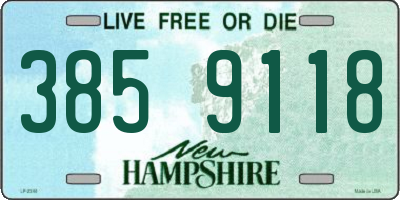 NH license plate 3859118