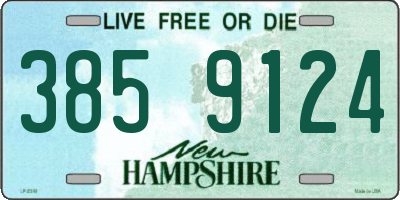 NH license plate 3859124