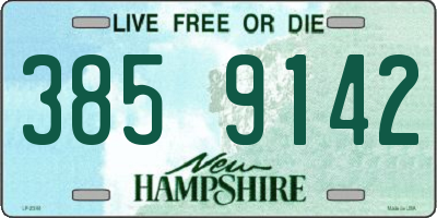 NH license plate 3859142