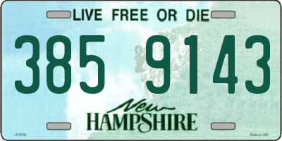 NH license plate 3859143
