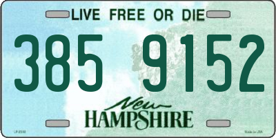 NH license plate 3859152