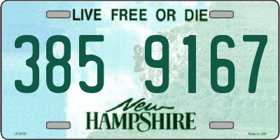 NH license plate 3859167