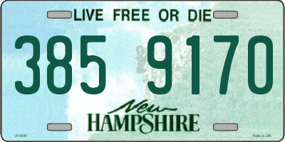 NH license plate 3859170