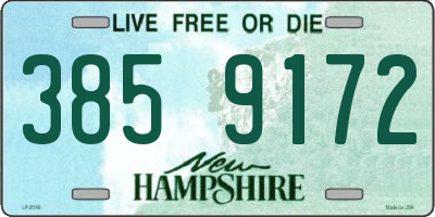 NH license plate 3859172