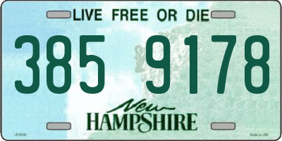NH license plate 3859178