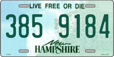 NH license plate 3859184