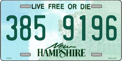 NH license plate 3859196