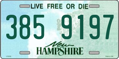 NH license plate 3859197