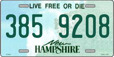 NH license plate 3859208