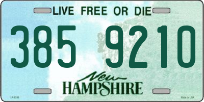 NH license plate 3859210