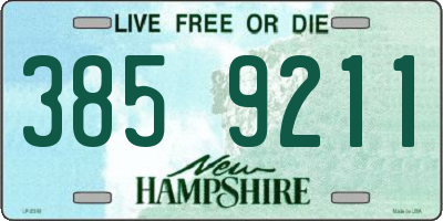 NH license plate 3859211