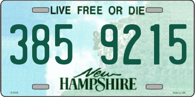 NH license plate 3859215