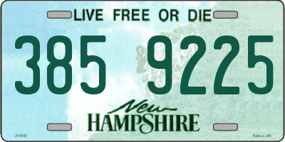 NH license plate 3859225