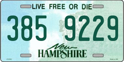 NH license plate 3859229