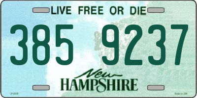 NH license plate 3859237