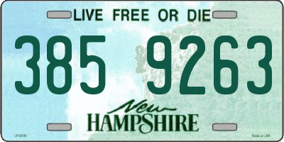 NH license plate 3859263