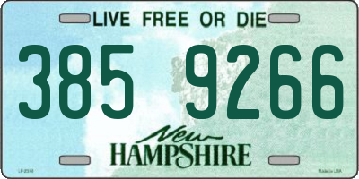 NH license plate 3859266