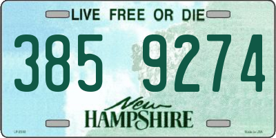 NH license plate 3859274