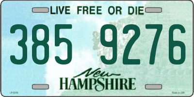 NH license plate 3859276