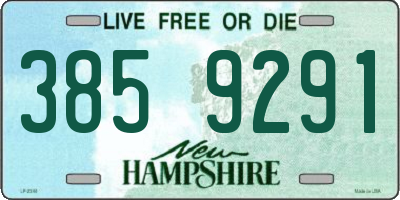 NH license plate 3859291