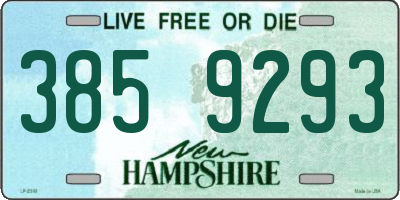 NH license plate 3859293