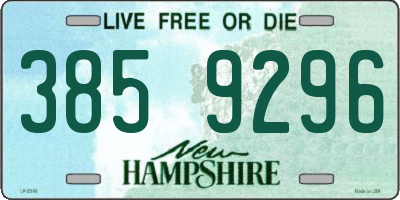 NH license plate 3859296