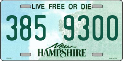 NH license plate 3859300