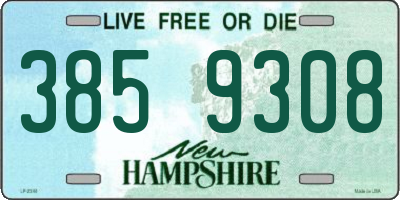 NH license plate 3859308