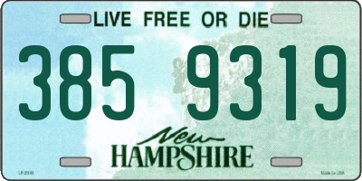 NH license plate 3859319