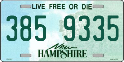 NH license plate 3859335