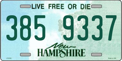 NH license plate 3859337