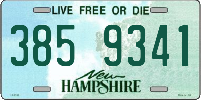 NH license plate 3859341