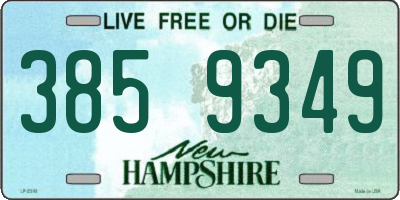 NH license plate 3859349