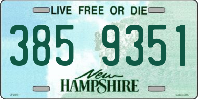 NH license plate 3859351