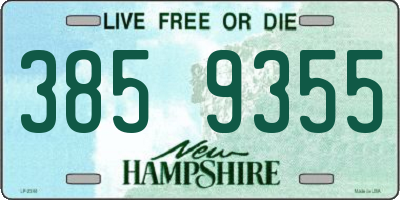 NH license plate 3859355