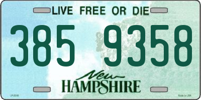 NH license plate 3859358