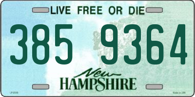 NH license plate 3859364