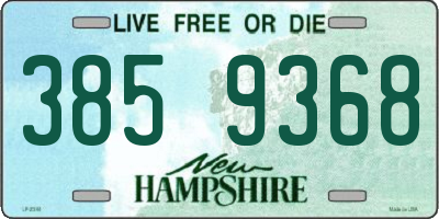 NH license plate 3859368